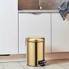 Gold Stainless Steel Pedal Bin 3l