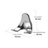 Universal ABS Hair Dryer Holder Black
