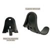 Universal ABS Hair Dryer Holder Black