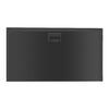 Horizontal Wall Mounted Baby Changing Station HDPE Antibacterial Black