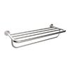 Satin Stainless Steel Shelf Towel Rack with Support