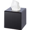 Cubo Preto Brilho Abs Dispensador Tissues