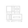 Abs White Dispenser Facial Tissues