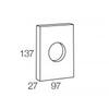 Dispenser Sanitary Bags 13,5X10X2,6 Cm White Abs