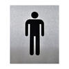 Pictograma WC Inox 130X110Mm Homem