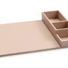 SNAP Tray Bags and Capsules Beije Faux Leather