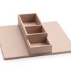 SNAP Tray Bags and Capsules Beije Faux Leather