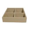 Amenities Tray in Sand Faux Leather