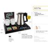 Wood Black Tray Signum With Star Kettle