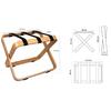 Suporte Malas de Madeira Faia Wenge Preto