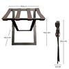 Black Metallic Design Luggage Support
