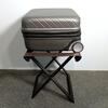 Black Metallic Design Luggage Support