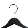 50 Cabides Preto Gancho Preto e Pinças Cromadas