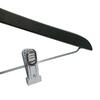 50 Cabides Preto Gancho Preto e Pinças Cromadas
