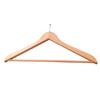 100 cabides madeira natural com gancho anti-roubo 17 mm