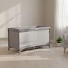 Grey Portable Travel Crib for Hotel