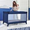 Grey Portable Travel Crib for Hotel