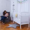 Beech Wood Crib with Wheels and Drop Side