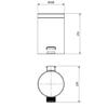 Black Bucket 3 Liters With Pedal and Lid