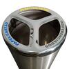 Stainless Steel Round Bowl 3 Partitions 150L