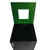  Ecoponto Individual Reciclagem Vidro Pintado 45L Preto