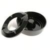 Black Water Ashtray in Melamine
