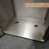 Stainless Steel Ashtray Recycling Bin with Wood Effect