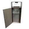Stainless Steel Ashtray Recycling Bin with Wood Effect