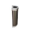 Semi-Round Stainless Steel Waste Bin 20L