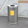 Semi-Round Stainless Steel Waste Bin 20L