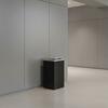 Papeleira Inox Preta Tampa Basculante 11L