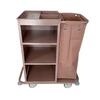 Carro Housekeeping com 1 saco e prateleiras