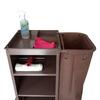 Carro Housekeeping com 1 saco e prateleiras