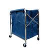 Carro Lavandaria Retangular Dobrável Inox com Saco 350L