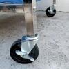 Carro Lavandaria Retangular Dobrável Inox com Saco 350L