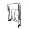 Carro Lavandaria Retangular Dobrável Inox com Saco 350L