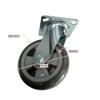 Directional Wheel for Luggage Cart 15 cm