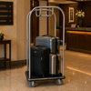 Cubo Compact Chrome Hotel Luggage Cart