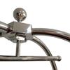 Chrome Baggage Cart with Black Carpet