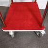 Luggage Trolley Hotel Chrome 79X59X189 Red Carpet
