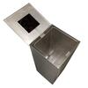Square Box in Brushed Stainless Steel