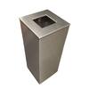 Square Box in Brushed Stainless Steel