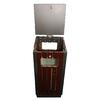 Papelera exterior con cenicero 25l Madelux