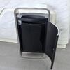Outdoor Waste Bin Stainless Steel and Coated Iron