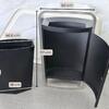 Outdoor Waste Bin Stainless Steel and Coated Iron