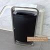 Outdoor Waste Bin Stainless Steel and Coated Iron