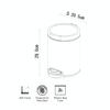 Balde Clásico Acero inoxidable 5L Silencioso Anti-Dedos