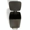 Black Square Bucket 6L Soft Close