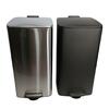 30L Square Trash Bin with Soft Close Pedal Black