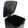 Cubo Basura Cuadrado de 30L Pedal Soft Close Acero Inoxidable Cepillado